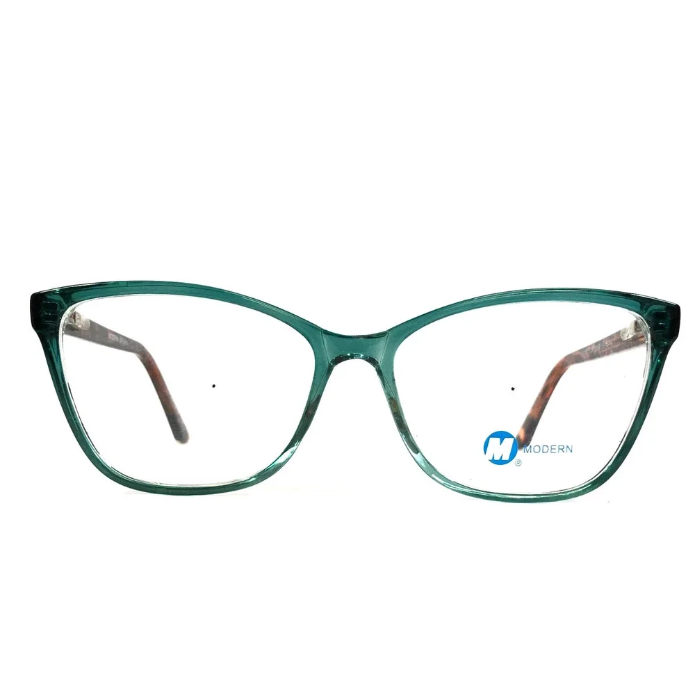 Modern Eyeglasses Frames EFFORT CRYSTAL TORTOISE Cat Eye Full Rim 55-16-140